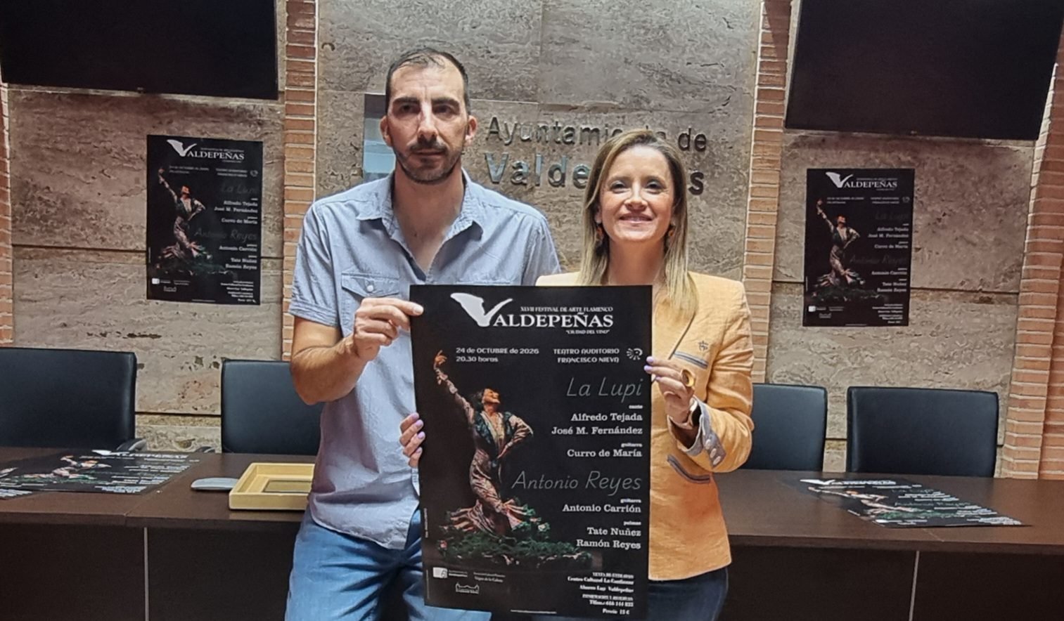 Valdepeñas vibrará con el arte de La Lupi y Antonio Reyes en su Festival Flamenco